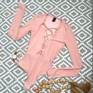 Blush pink onesie